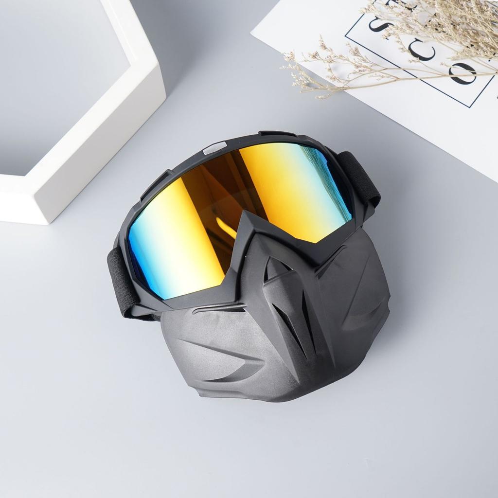 Motorcycle Personality Mask Outdoor CS Tactical Mask Motorcycle Off-Road Windshield Helmet Eyepiece