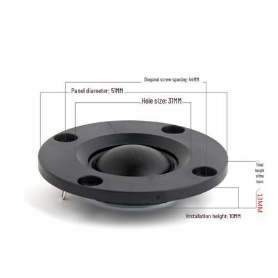 2-inch 51mm Tweeter for Danish Car and Home Audio, 4 Ohm Car or 8 Ohm Home, Strong Magnet
