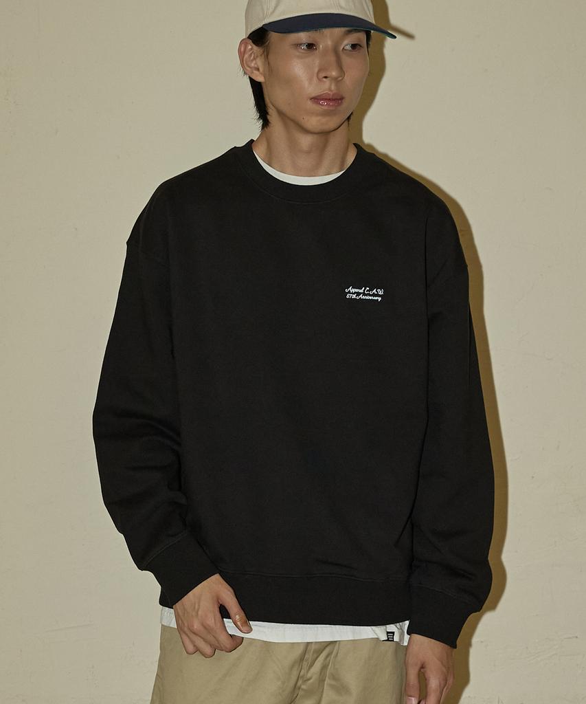 CAMEL WORK No.413 Caw Basic Logo Sweatshirt (Black)