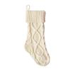 Christmas Knitted Xmas 18 Inches Double-Sided Fireplace Hanging For Family Christmas Decoration