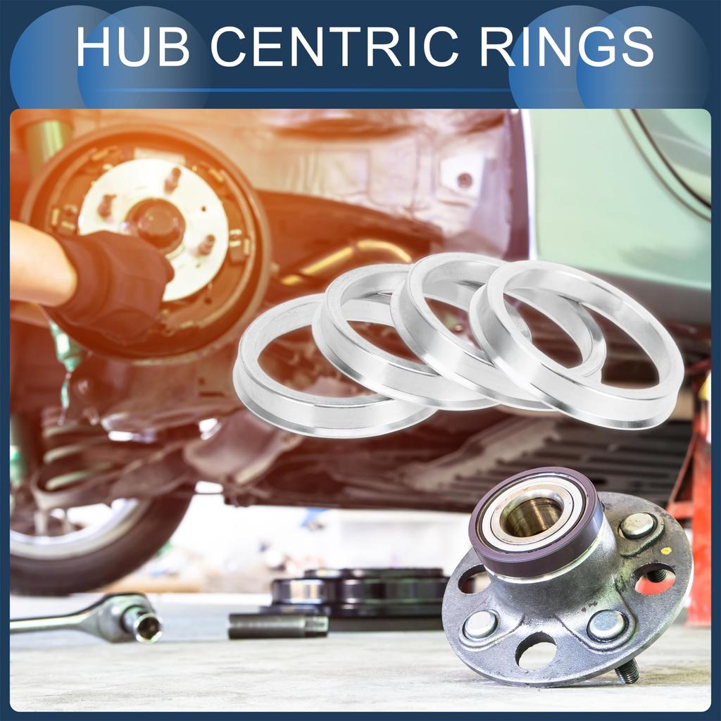 INFINAUTO Hub Centric Rings 54.1mm Inner to 64.1mm Outside Diameter Vehicle Wheel Hub Rings Aluminum Alloy 4pcs