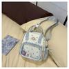 New Multifunctional Japanese Girl Backpack Ins Cute and Transparent Painful Bag Spring and Summer Travel Shoulder Bag.
