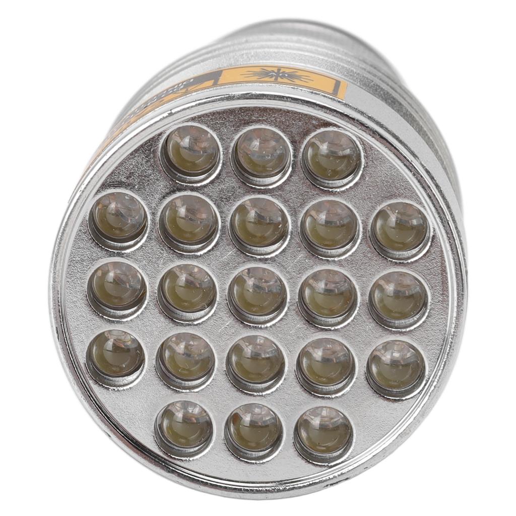 UV Black Light Flashlight 21 LED 395nm Ultraviolet Flashlight for Fluorescent Agents Anti Counterfeiting Codes