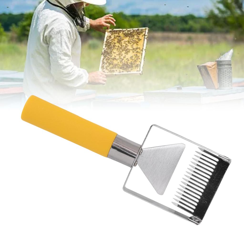 Honey Uncapping Fork, Beekeeping Uncapping Scraper, Stainless Steel   Uncapping Fork, Pronged   Equipment Tool for Beekeeper