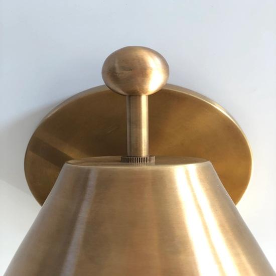 Handmade Brass Pivot Sconce Mid-Century Style Wall Lamp Decorative Item