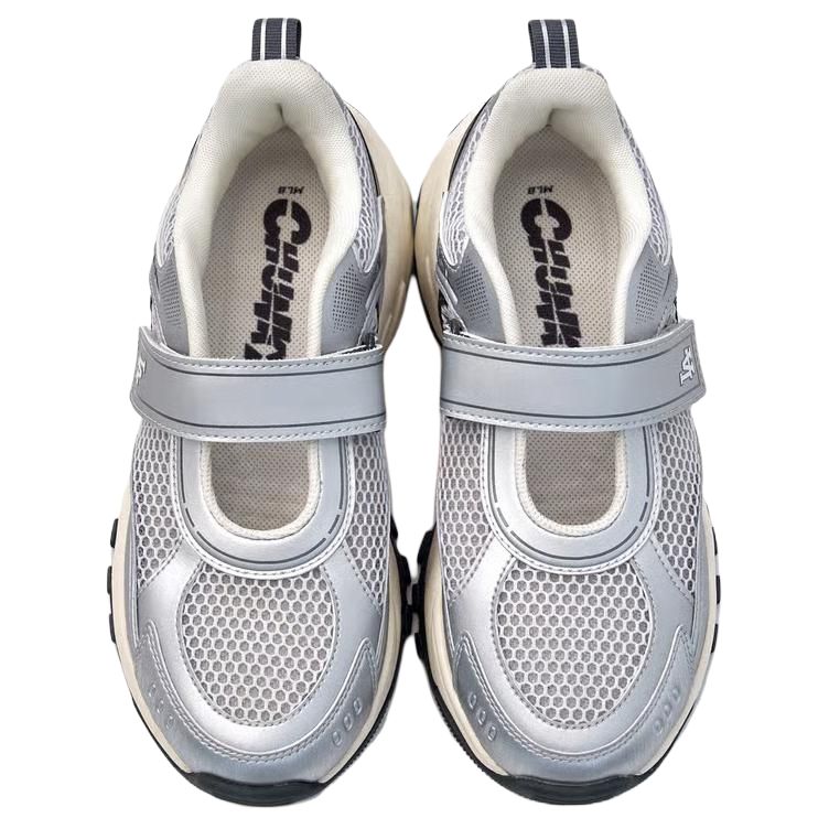 MLB Los Angeles Dodgers Mary Jane Shoes Unisex Silver 3ASDM0153-07SIS