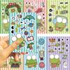 Toy Puzzle Cartoon Character Colobi Make A Face Sticker Handicraft Waterproof Repeat Sticker