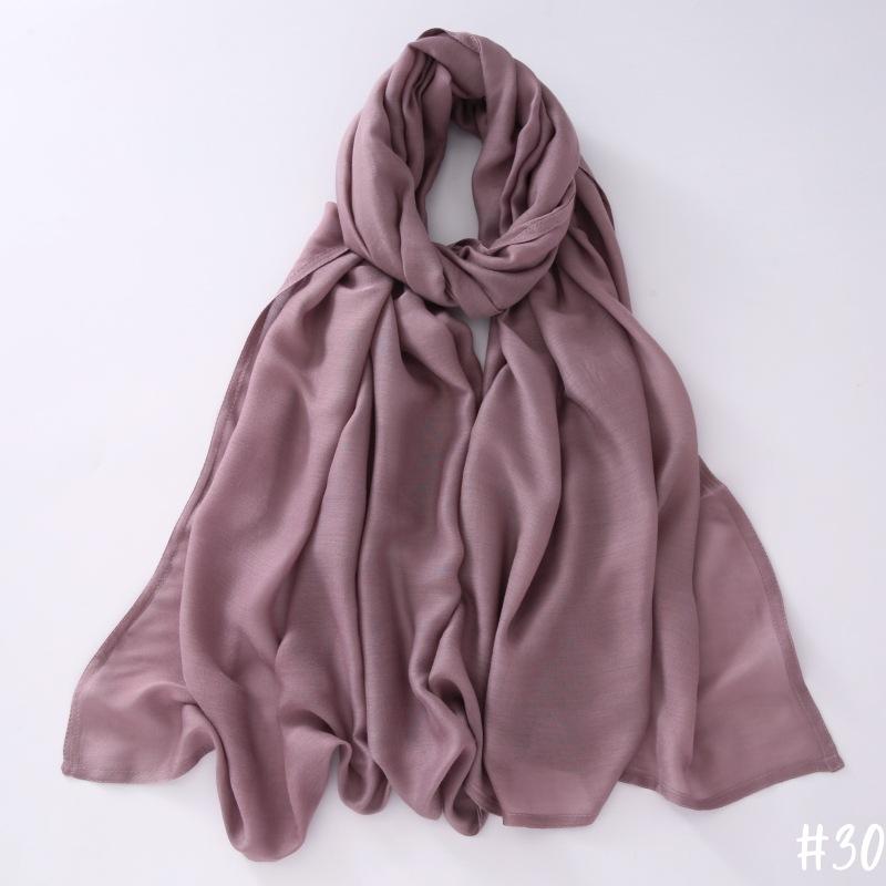 New Thin Modal Scarf For Women Girls Solid Scarves Soft Wide Brim Cotton Breathable Pashmina Shawl Foulard Winter Wrap Shawls