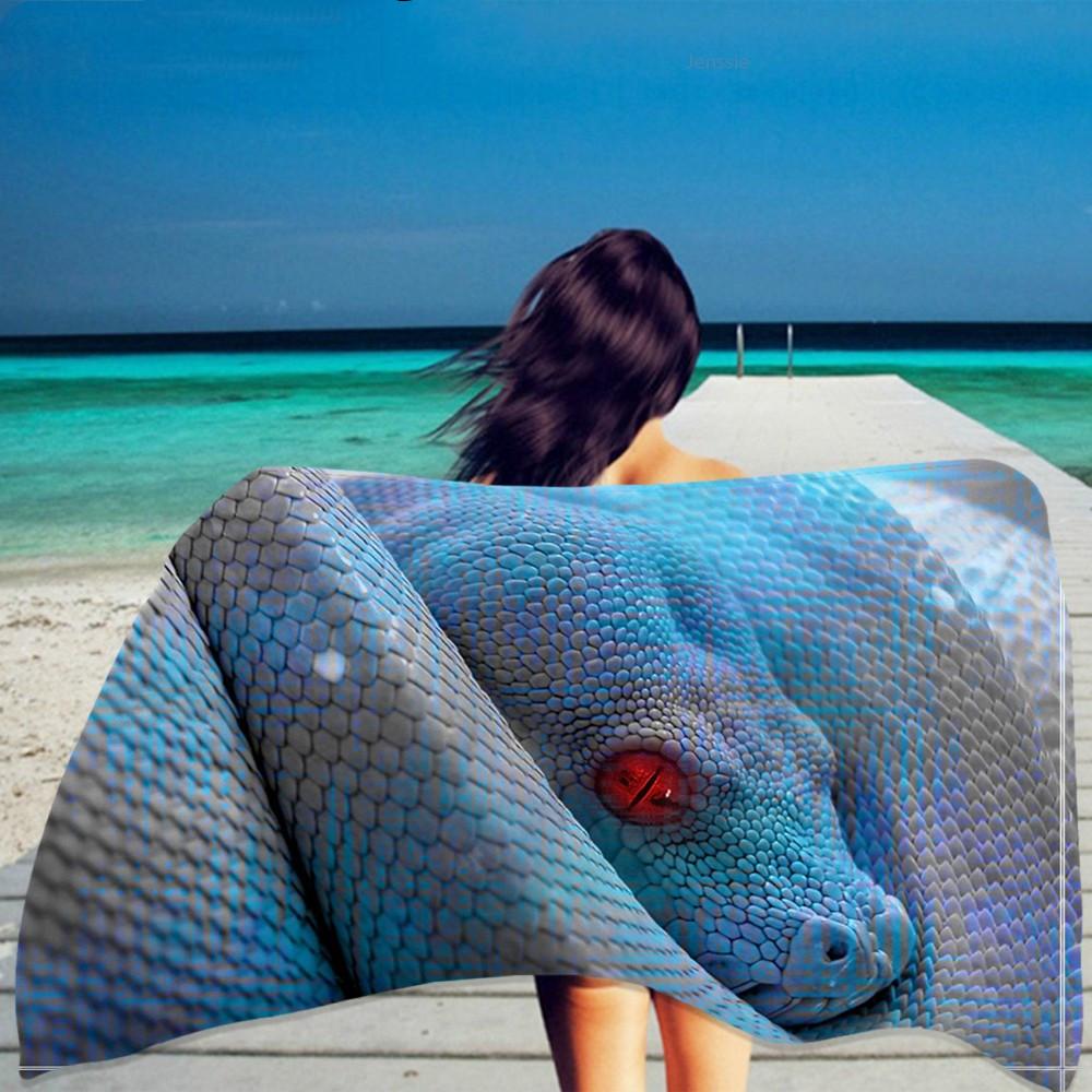 

Snake Pattern Beach Towel Animals Cute Super Quick Dry Bath Towel for Adults Kids Gift Face Towel Travel Camping Sports Towel W30*H60(CM)
