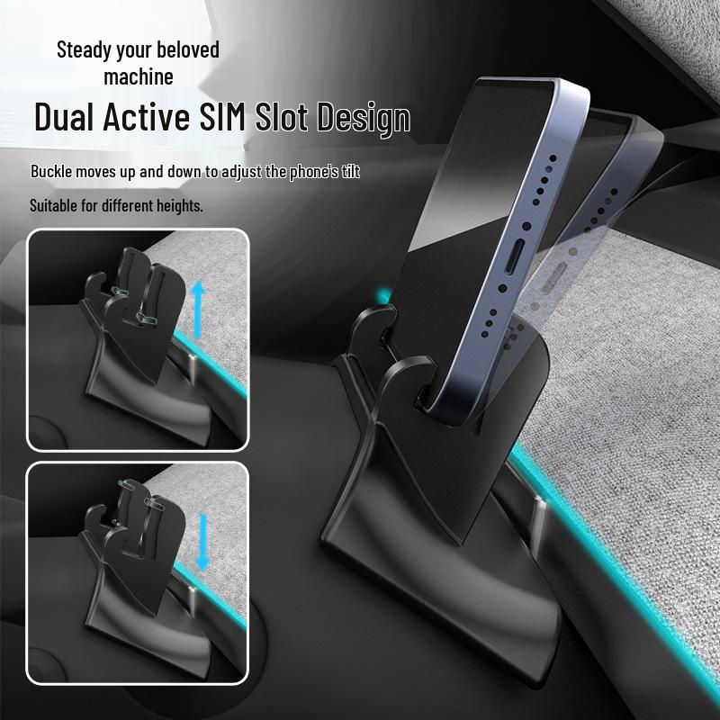 Silicone Steering Wheel & Dashboard Phone Holder for Tesla Model 3/Y (Refreshed)