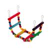 6 Pcs Bird Parrot Toys, Bird Swing Toy Colorful Chewing Hanging Hammock Swing Simple Bell Small