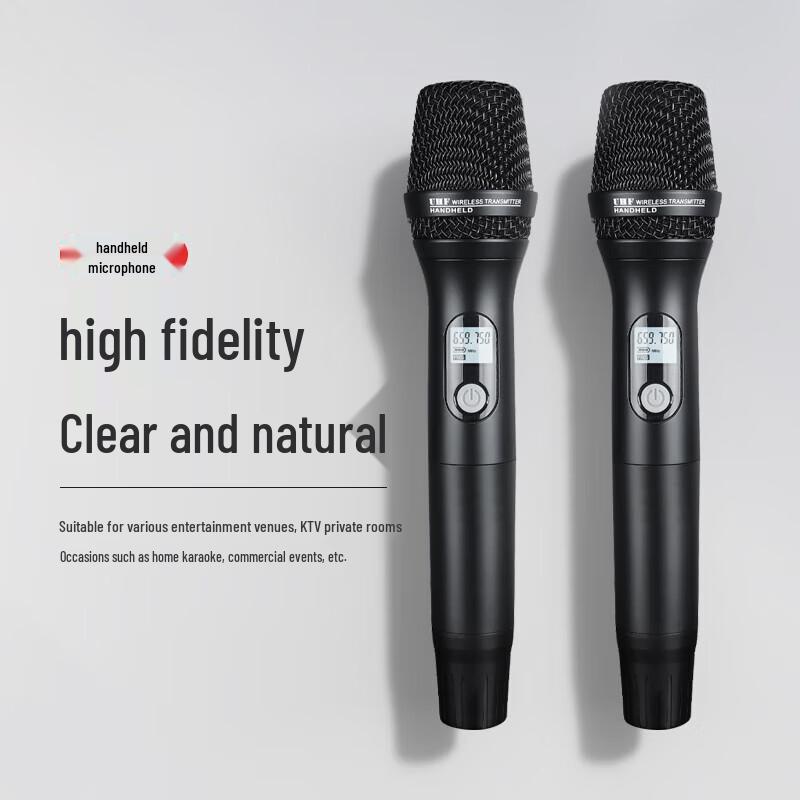 HuiDu MR-670 Professional Wireless Dual Microphone System (CN version)