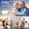 Cross-Border CIC In-Ear Hearing Aid with Magnetic Charging, Sound Amplifier, and Fingerprint Touch for the Elderly