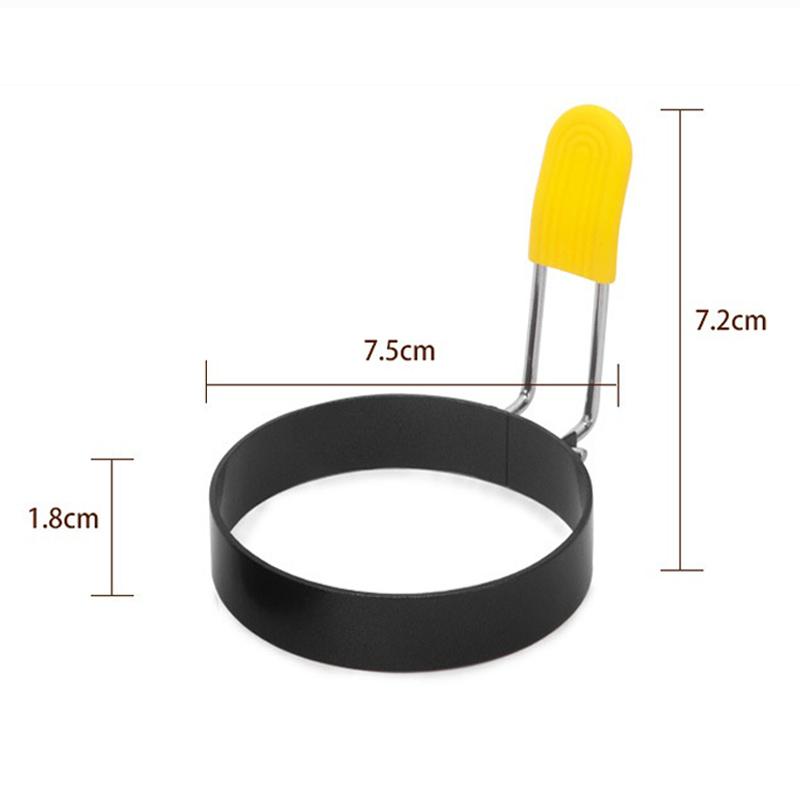 2/4Pcs Egg Rings Fried Egg Mold Metal Pancake Omelette Shaper Round Egg Cooker Mold Kitchen Gadgets Cooking Tools for Frying Egg