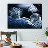 Kit Pittura Diamante 5d Animali Selvatici Leopardo Lavoro Manuale Pietra Resina Trapano Rotondo Completo Ricamo Diamante
