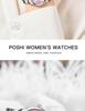 Waterdicht Mode Roestvrij Staal Dames Luminous Kwarts Horloge met Eenvoudige Band