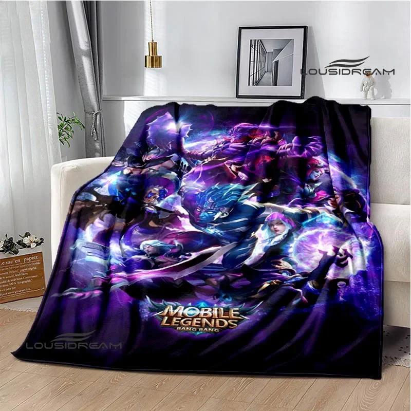 Mobile Legends Bang Bang Cartoon Printed Blankets Fashion Warm Flange Blanket Home Travel Blanket Bed Linings Birthday Gift