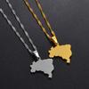 Anniyo Brazil Map Pendant Necklaces Women Girls Brasil Maps Jewelry @265521