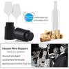 Wine Stopper Vacuum Sealed Storage 2 Piece Push Button Design Leak Proof for Kitchen Home Bar Accessories