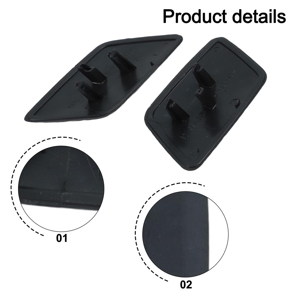 1Pair Auto Front Bumper Headlight Washer Nozzle Cover Cap For Skoda Octavia Mk2 1Z0955109 Automotive Accessories