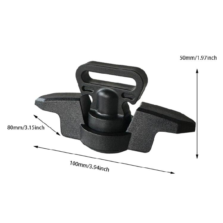 Track Mount Line Cleat Rowing Accessories Nylon Deck Line Rope Tie for Canoes Boats Decks Fishing Kayak Anchors Cleat