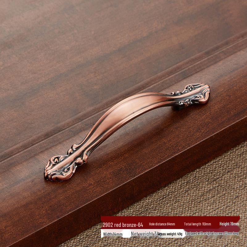 Antique Bronze European & American Zinc Alloy Cabinet Drawer Pull Handle
