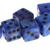 6-seitige Spielwürfel 16 mm Acryl D6 Würfelset für Dnd, Rpg, Tischbrettspiel oder Mathematikunterricht, Aventurin-Impression-Würfel