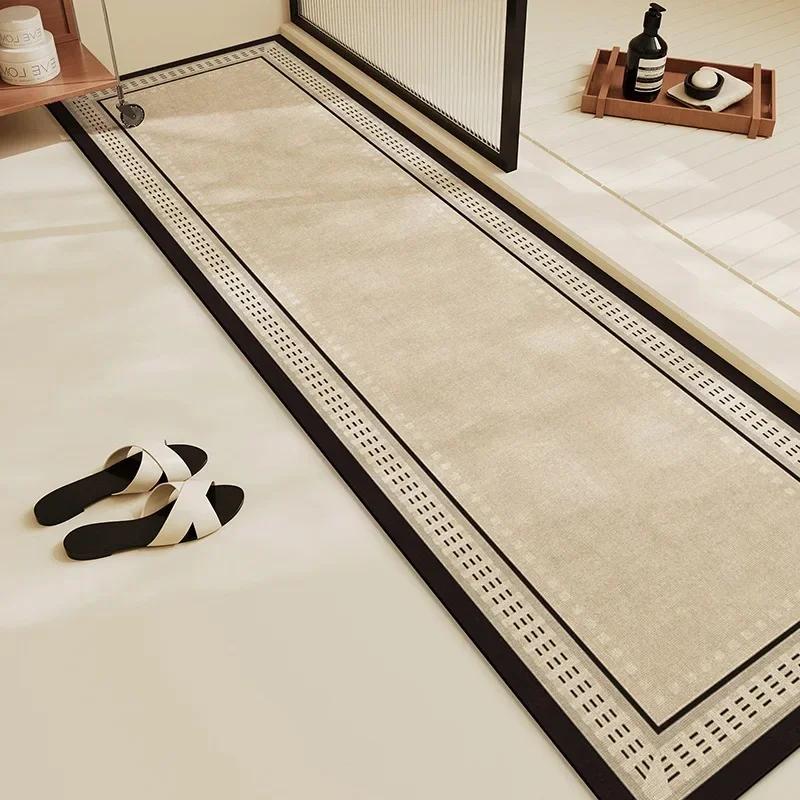 Bathroom Carpet Non-slip Absorbent Floor Mat Soft Diatom Mud Long Home Decoration Bath Rug Water-absorbent