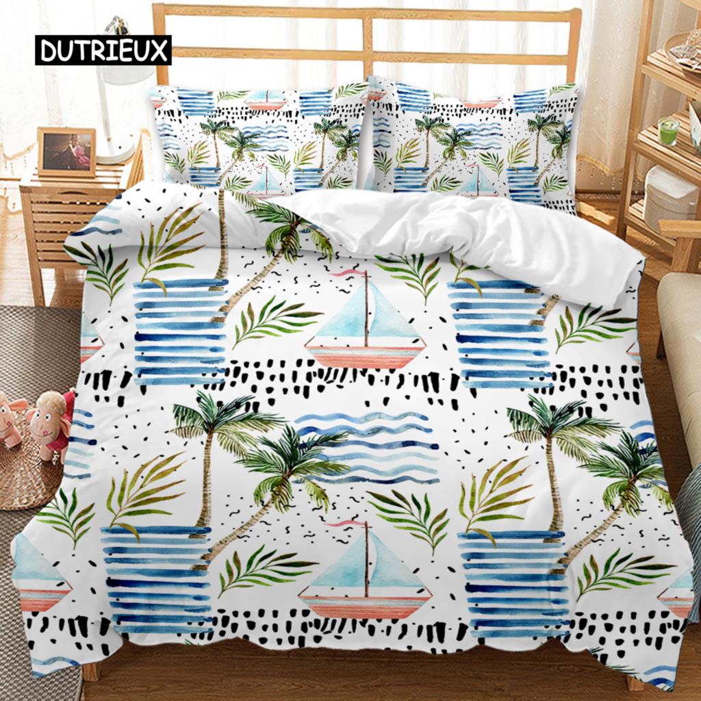 Flower Duvet Cover Set Colorful Flower Fresh Garden Botanical Twin Comforter Cover Women Flower Polyester Bedding Set Queen King