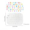 DIY Mini Letter Crystal Mould Non-stick Resin Key Pendant Mold  for Jewelry Accessories