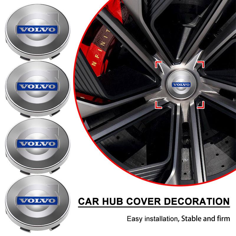 4 ks 60mm středová krytka náboje kola auta emblém příslušenství pro Volvo XC90 XC60 XC70 XC40 V90 V60 V40 C70 C30 S80