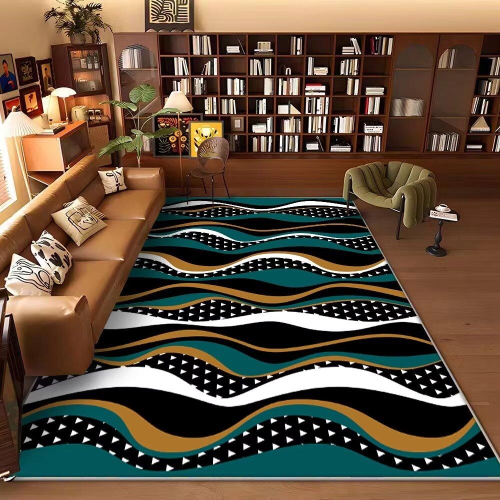 

Скандинавский абстрактный геометрический ковер для украшения гостиной, модный коврик для пола рядом с диваном для кабинета, ковры большой площади для спальни, мягкий 60*90cm