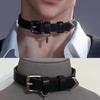 Chic Spicy Girl Leather Bell Choker Necklace – Unique Minority Design