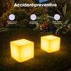 LED Cube Night Light,Cordless Stool Lamp Waterproof,16 Color Choices & 4 Lighting Modes 220 Lbs Li-ion Battery,in Homes,Bars,KTV