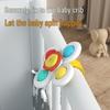 Spinning Cartoon Gyroscope Bracelet Teether: Suction Cup Rotating Toy for Babies and Toddlers.