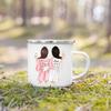 Personalized Enamel Mug Custom Name Tea Coffee Wine Mugs Bride Bridesmaid Cup Engagement Wedding Party Gifts for Maid of Honor
