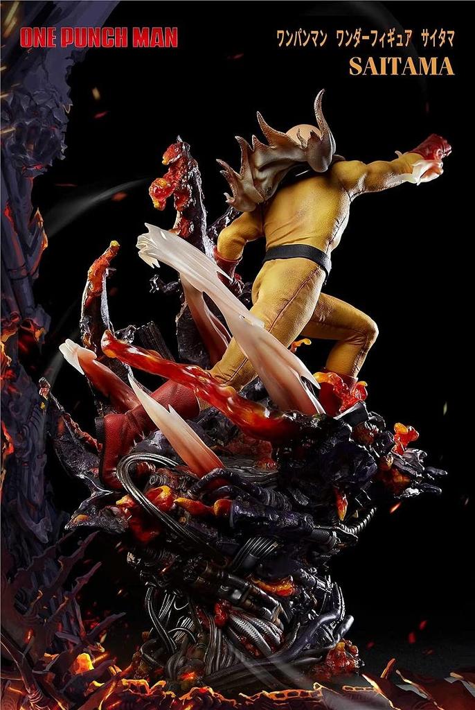 Unique Art Studio One Punch Man Wonder Figure Saitama Height Approximately 550mm Polystone Painted Complete Figure