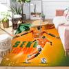 1pc Football Player Action Rug, Office Carpet Indoor Outdoor Entrance Doormat, Non-Slip Soft And Comfortable, Living Room. DT707080