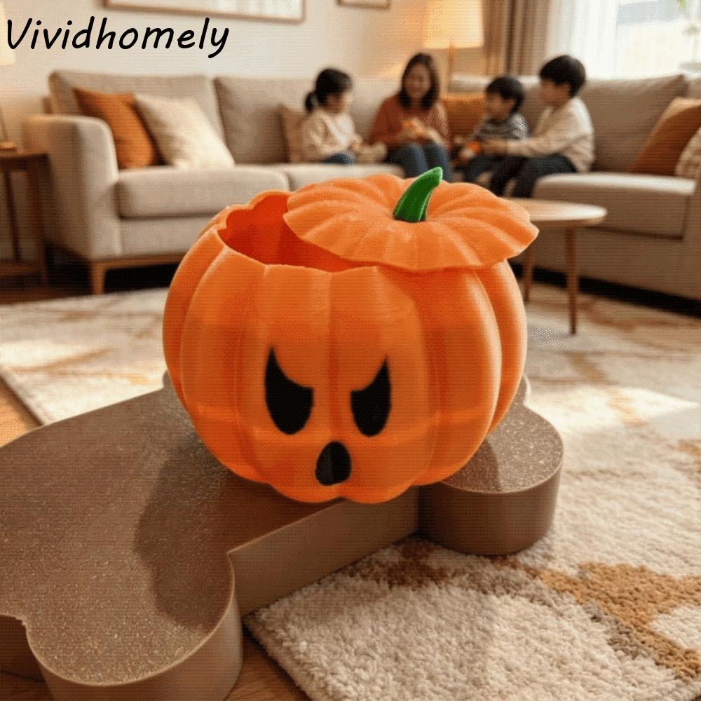 Decoration Pumpkin Ornaments Halloween Party Props 3D Printed Ghost Ornaments Funny Candy Box Kids Birthday Party