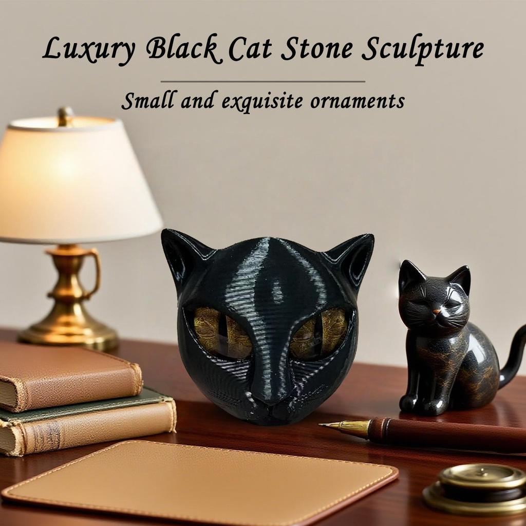 Cat Statue Animal Figurines For Home Decor Kitten Art Piece Room Decoration For Living Room Bedroom Bookshelf Dashboard Dec