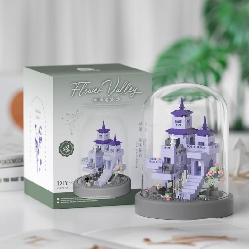 Exquisite Educational Jigsaw Puzzle Building Blocks Featuring Realistic Flower Designs