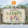D Flat Personalized Metal Garden Sign Waterproof Weatherresistant Outdoor Yard Wall Decor