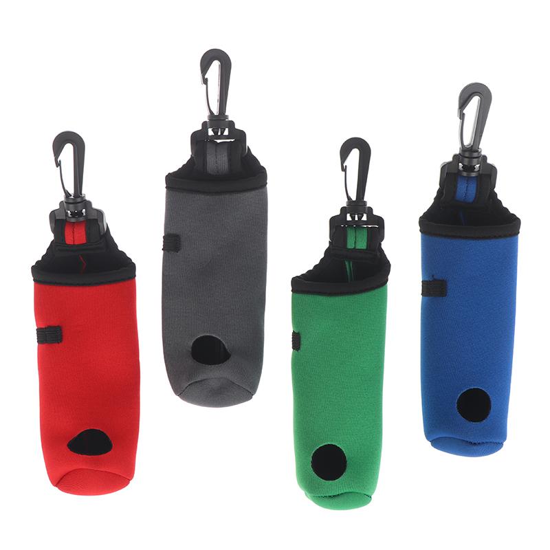 1Pc Golf Tee Holder Neoprene Golf Ball Carry Bag Pouch Golf Ball Holder Keychain Belt Clip Portable Golf Gifts Accessories