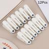 12pcs Non Marking Clip For Drying Clothes Windproof Clip Household Small Clips Food Snack Bag Sealing Clips
