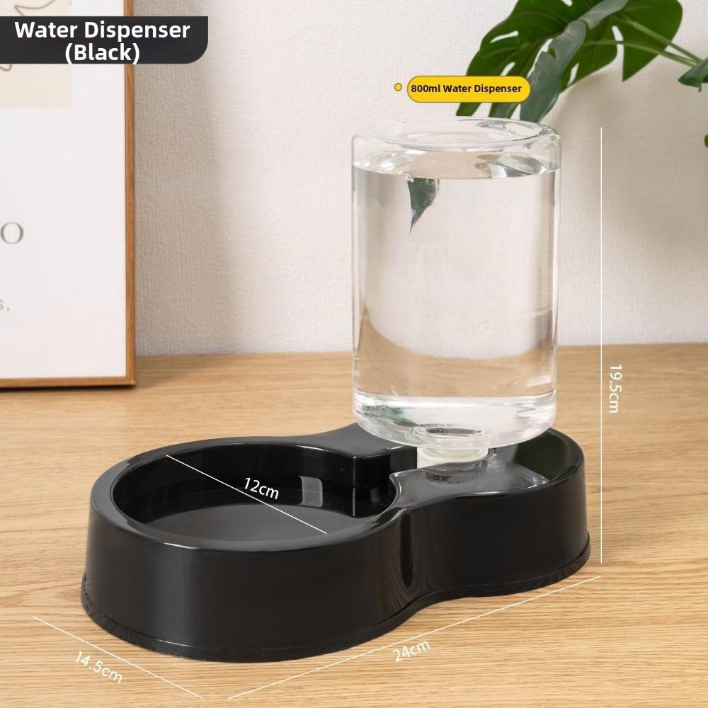 Large Capacity Cat Dog Water Dispenser Feeder Set 800mL Pet Integrated Food Bowl