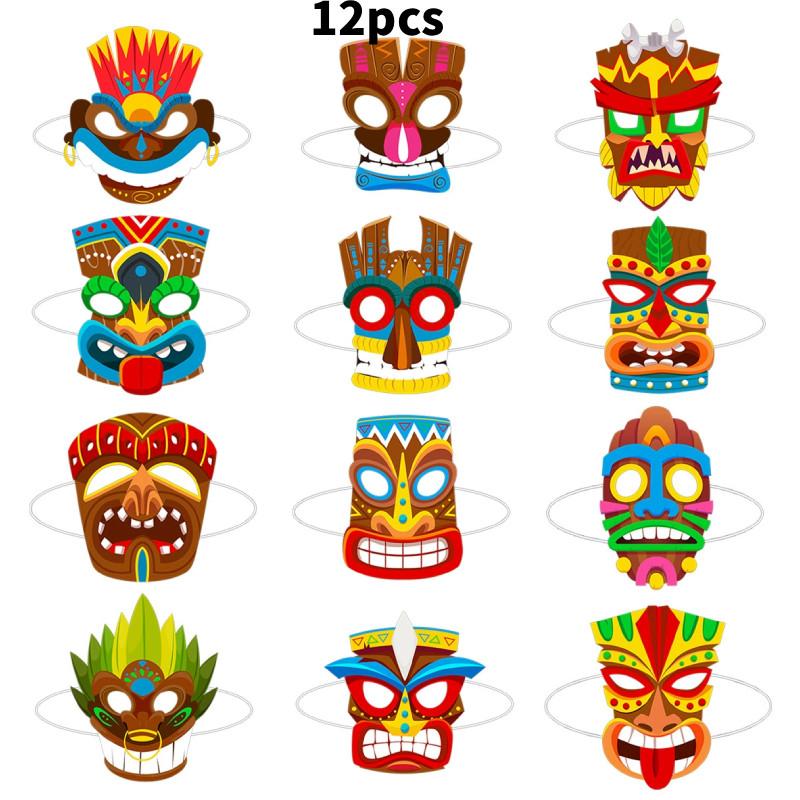 Mask Hawaiian Theme For Halloween Party Decorations Role Play Stage Performance