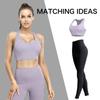 IRCOLVE Sports Yoga with Plus Size High Pilates Breathable Size Women's Bra, Non-Slip, Wear, Cups, Top, Support, Yoga, Wear, Wireless, Seamless,