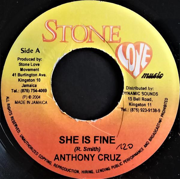 

7-дюймовая пластинка ANTHONY CRUZ / BOMB RUSH - She Is Fine / Dat Mi Like NONE Stone Love Musi 2004 Ямайка Регги, Ска и Даб Б/У