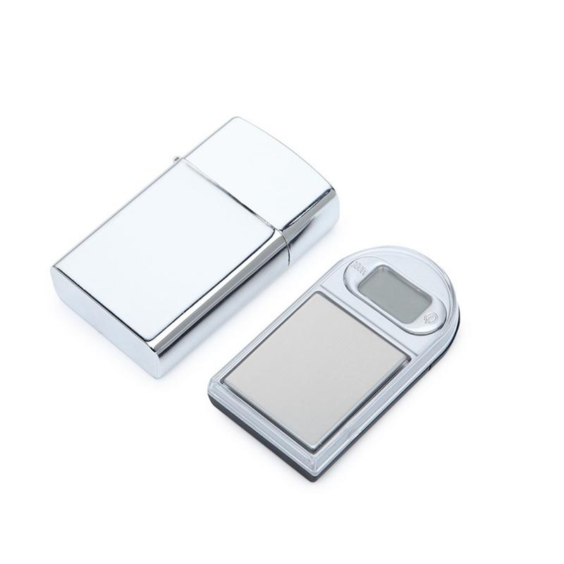 Mini kapesní zapalovač váha 50g/100g/200g Přesné digitální váhy pro Šperky Diamanty Přebíjení Kuchyň 0.01g Hmotnost