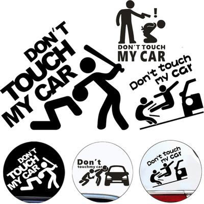Kreative Autoaufkleber „Don't Touch My Car“ – lustige Außenaufkleber für Autofenster
